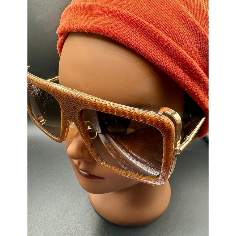 New Max Mara Unisex MM0119 JEAN Sunglasses Brown 57mm - Picture 8 of 8